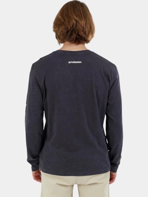 tricou cu maneci lungi pt. barbati Fundango Essential Graphic Long-T negru 3