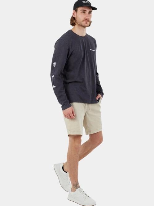 tricou cu maneci lungi pt. barbati Fundango Essential Graphic Long-T negru 5