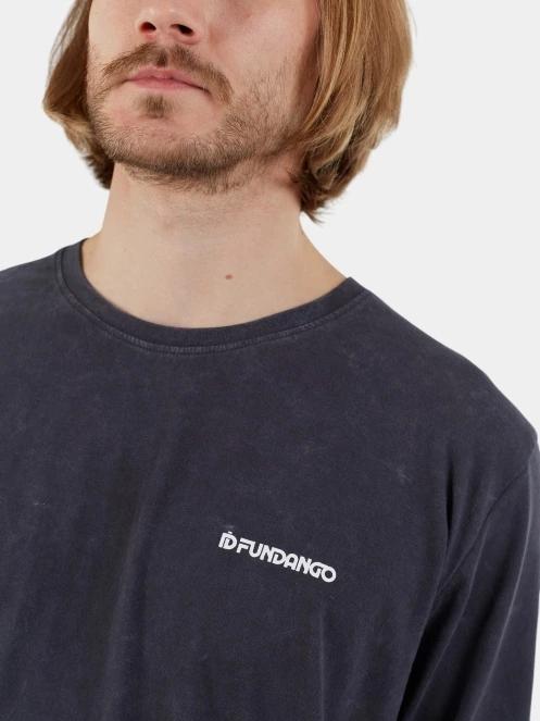 tricou cu maneci lungi pt. barbati Fundango Essential Graphic Long-T negru 6