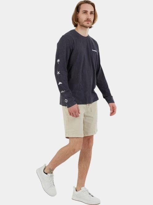 tricou cu maneci lungi pt. barbati Fundango Essential Graphic Long-T negru 8