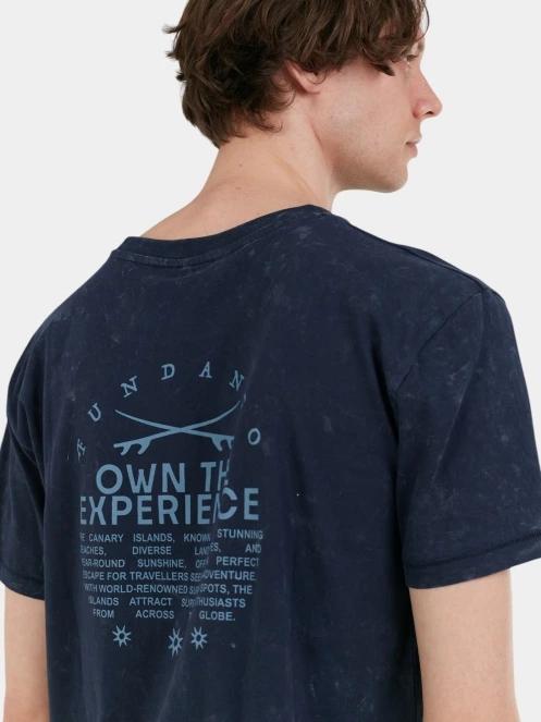 tricou cu maneci scurte pt. barbati Fundango Dane Surf Pocket-T albastru inchis 6
