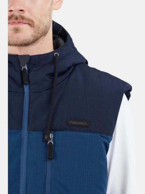 vesta pt. barbati Fundango Karl Padded Vest albastru 5