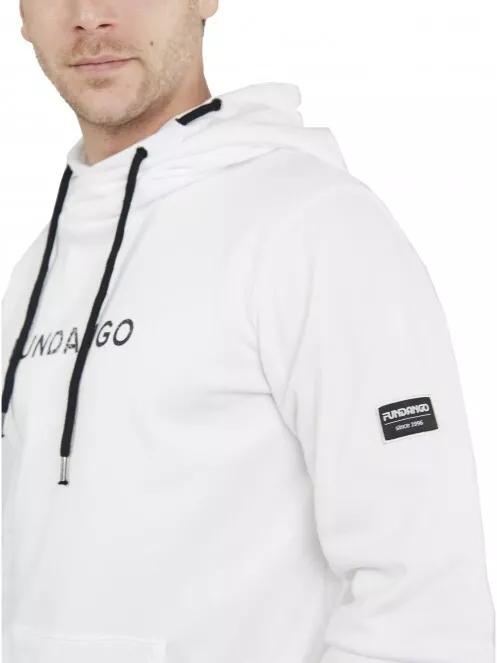pulover cu gluga pt. barbati Fundango Hoover Hooded sweatshirt alb 4