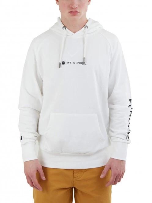 pulover cu gluga pt. barbati Fundango Talis Hooded Sweatshirt alb 2