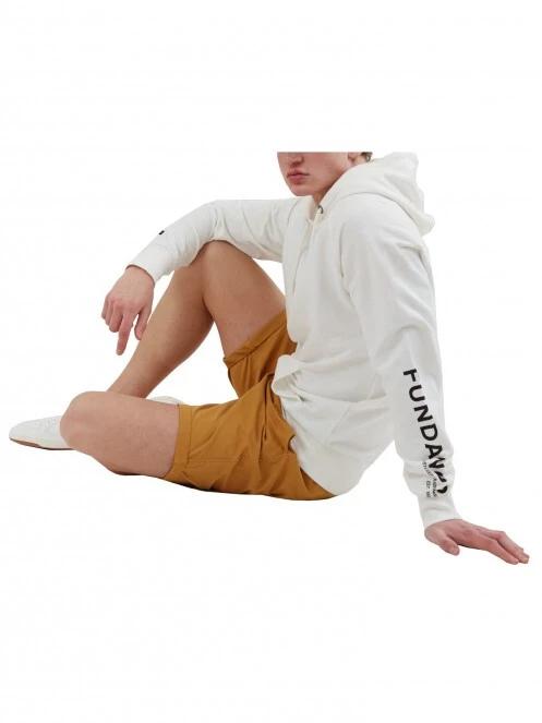 pulover cu gluga pt. barbati Fundango Talis Hooded Sweatshirt alb 5