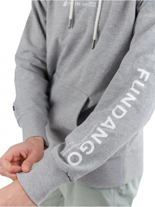 pulover cu gluga pt. barbati Fundango Talis Hooded Sweatshirt gri 4