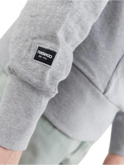 pulover cu gluga pt. barbati Fundango Talis Hooded Sweatshirt gri 6