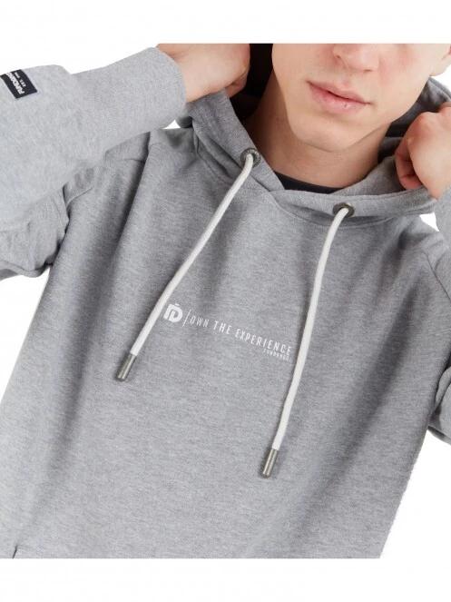 pulover cu gluga pt. barbati Fundango Talis Hooded Sweatshirt gri 7