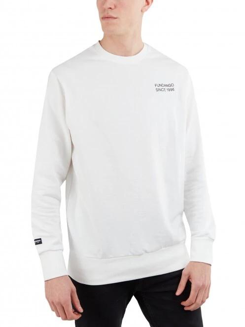 pulover pt. barbati Fundango Warren Sweatshirt alb 2