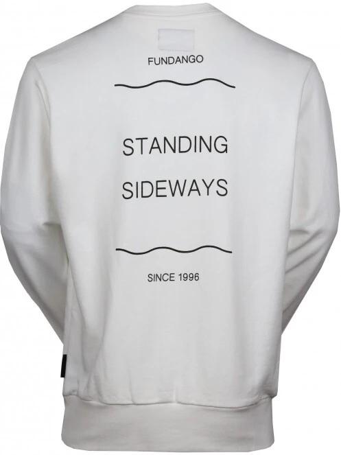 pulover pt. barbati Fundango Warren Sweatshirt alb 8