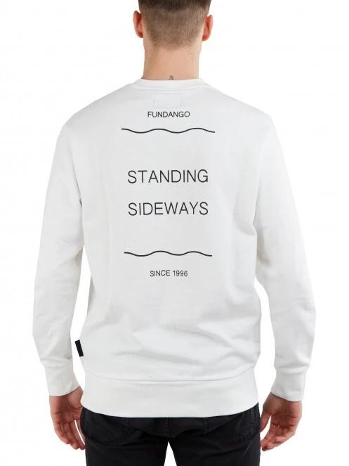 pulover pt. barbati Fundango Warren Sweatshirt alb 3