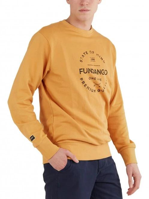 pulover pt. barbati Fundango Warren Sweatshirt galben 2