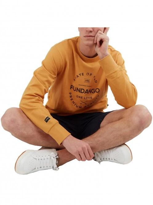 pulover pt. barbati Fundango Warren Sweatshirt galben 4