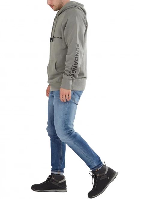 pulover pt. barbati Fundango Talis Hooded Sweatshirt verde 4