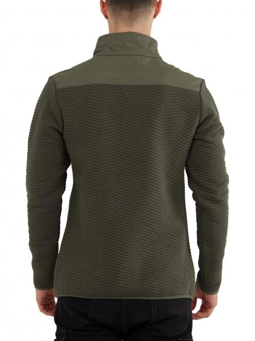 pulover pt. barbati Fundango Vertigo Sweatshirt oliv 3