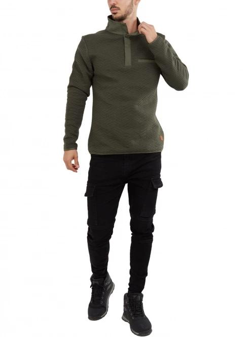 pulover pt. barbati Fundango Vertigo Sweatshirt oliv 4