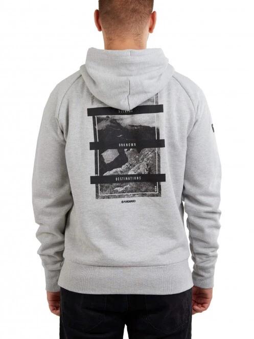 pulover cu gluga pt. barbati Fundango Talis Hooded Sweatshirt alb 3