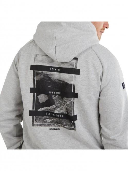 pulover cu gluga pt. barbati Fundango Talis Hooded Sweatshirt alb 6