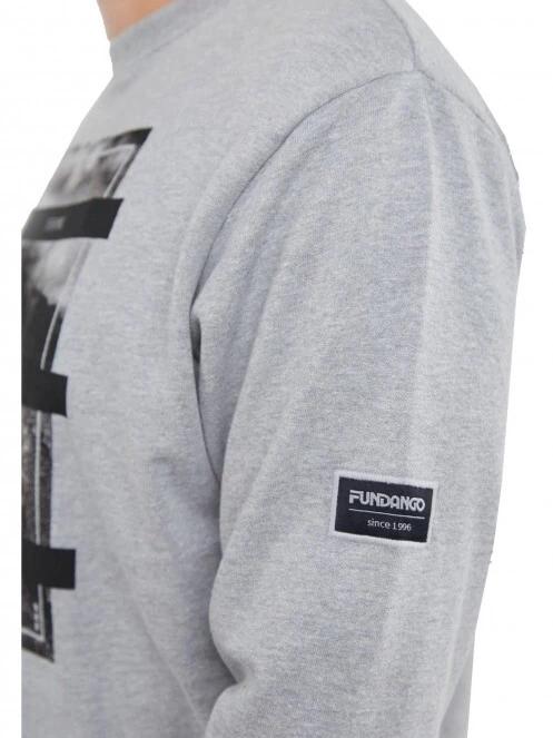 pulover pt. barbati Fundango Warren Sweatshirt gri 5