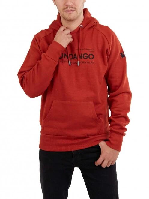 pulover cu gluga pt. barbati Fundango Dixon Hooded Sweatshirt portocaliu 4