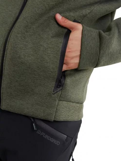 pulover cu gluga pt. barbati Fundango Hamal Tech Hoodie oliv 5