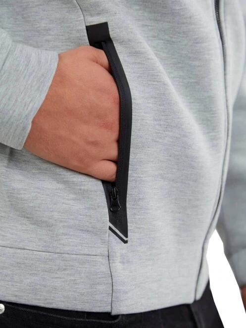 pulover cu gluga pt. barbati Fundango Hamal Tech Hoodie gri 7