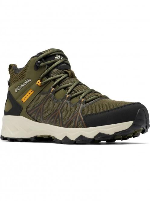 bocanci de drumetie impermeabili pt. barbati Columbia Peakfreak II Mid Outdry verde 2