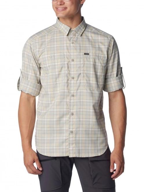 camasa de drumetie cu maneci lungi pt. barbati Columbia Silver Ridge Utility Lite Plaid Long Sleeve Shirt nisip 5