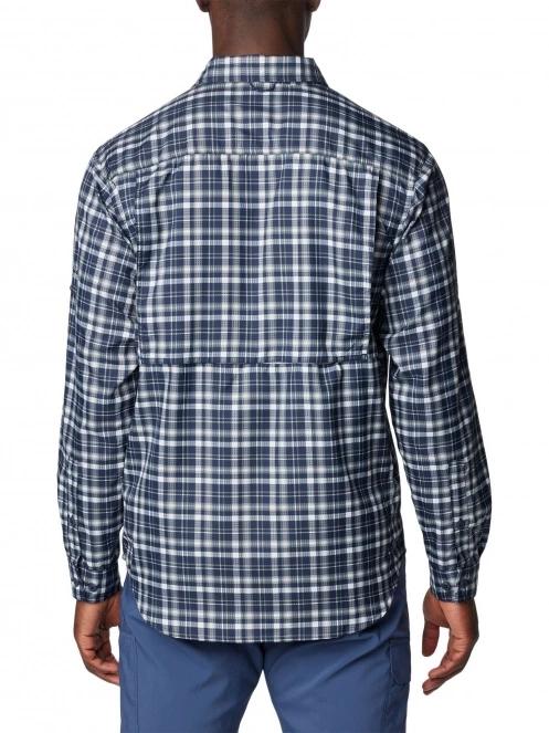 camasa de drumetie cu maneci lungi pt. barbati Columbia Silver Ridge Utility Lite Plaid Long Sleeve Shirt albastru 4