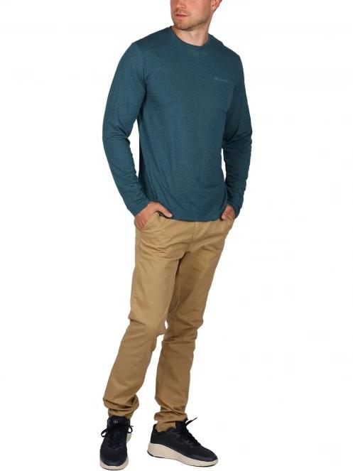 tricou cu maneci lungi, pentru sport pt. barbati Columbia Tech Trail Long Sleeve Graphic verde 5