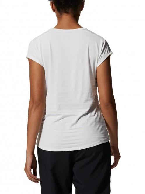 tricou pentru sport, cu maneci scurte pt. femei Mountain Hardwear Mighty Stripe Short Sleeve gri 4
