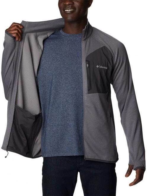 pulover polar pt. barbati Columbia Triple Canyon Full Zip gri 5