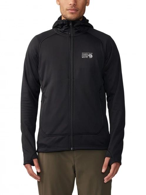 pulover polar pt. barbati Mountain Hardwear Sendura Hoody negru 2
