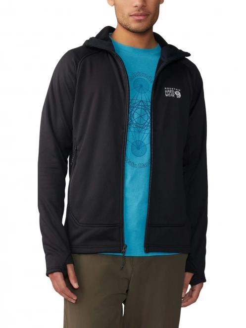 pulover polar pt. barbati Mountain Hardwear Sendura Hoody negru 5