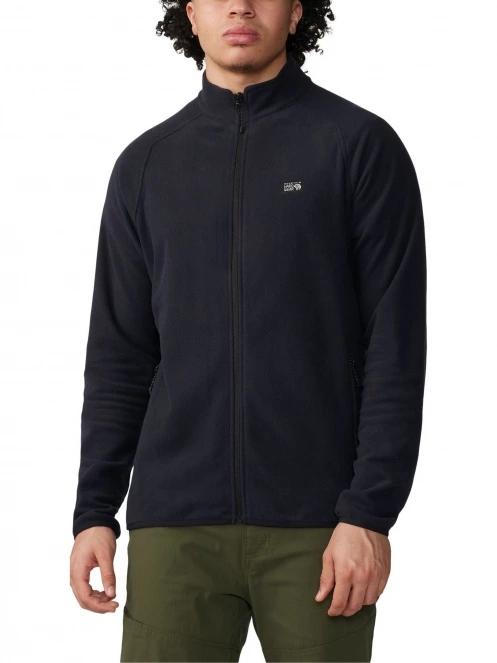 pulover polar pt. barbati Mountain Hardwear Microchill Full Zip Jacket negru 2