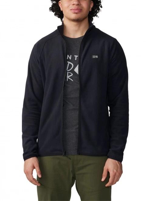 pulover polar pt. barbati Mountain Hardwear Microchill Full Zip Jacket negru 5