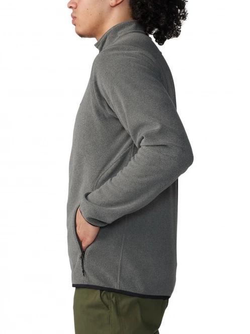pulover polar pt. barbati Mountain Hardwear Microchill Full Zip Jacket gri 3