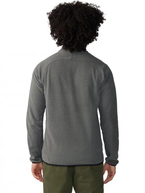 pulover polar pt. barbati Mountain Hardwear Microchill Full Zip Jacket gri 4