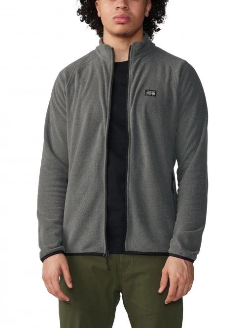 pulover polar pt. barbati Mountain Hardwear Microchill Full Zip Jacket gri 5