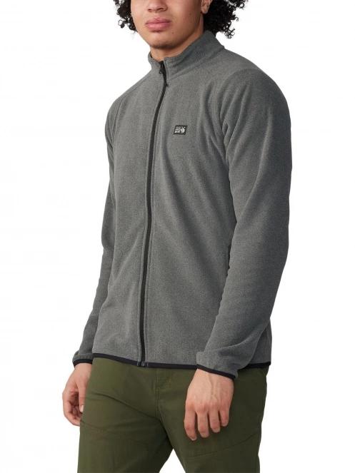 pulover polar pt. barbati Mountain Hardwear Microchill Full Zip Jacket gri 6