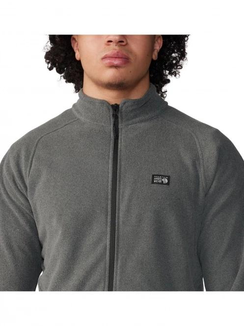 pulover polar pt. barbati Mountain Hardwear Microchill Full Zip Jacket gri 7