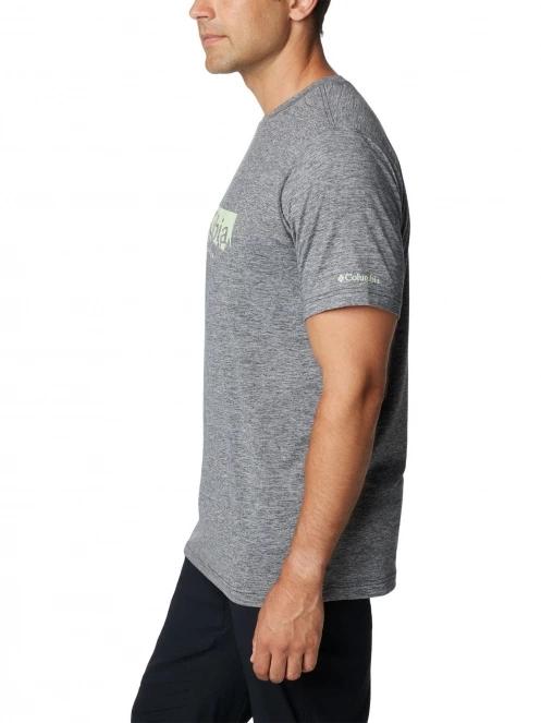 tricou pentru sport, cu maneci scurte pt. barbati Columbia Kwick Hike Graphic Short Sleeve Tee negru 3