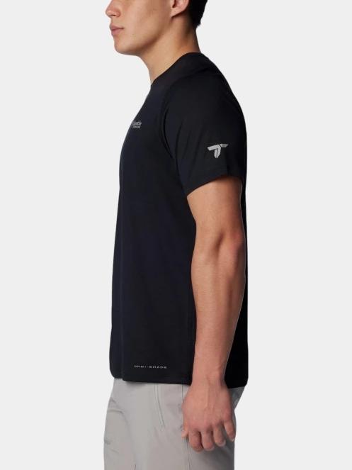 tricou pentru sport, cu maneci scurte pt. barbati Columbia Summit Valley SS Crew negru 3