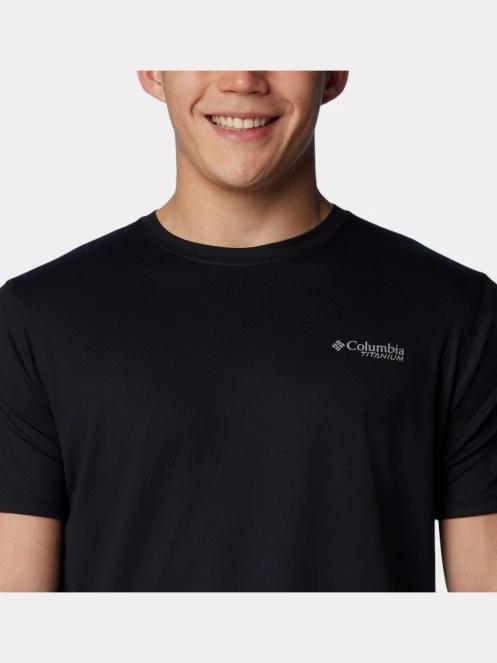 tricou pentru sport, cu maneci scurte pt. barbati Columbia Summit Valley SS Crew negru 5