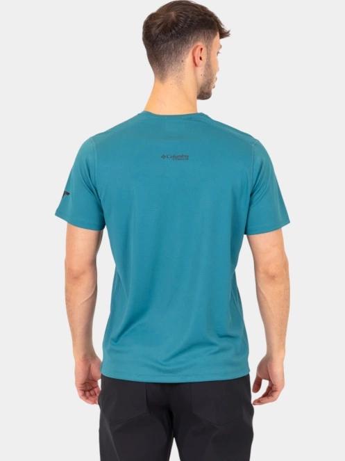 tricou cu maneci scurte pt. barbati Columbia Summit Valley SS Crew albastru 4