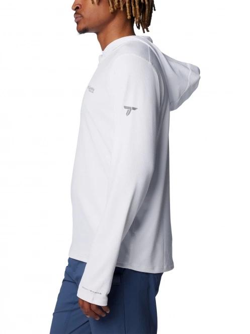 tricou cu maneci lungi, pentru sport pt. barbati Columbia Summit Valley Hoodie alb 3