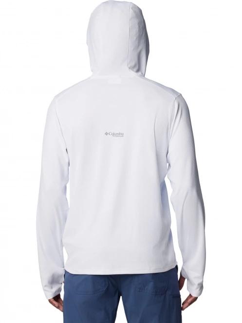 tricou cu maneci lungi, pentru sport pt. barbati Columbia Summit Valley Hoodie alb 4