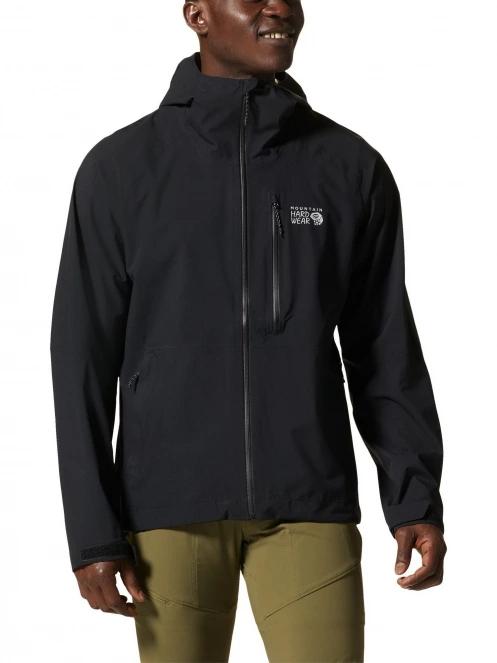 haine de ploaie pt. barbati Mountain Hardwear Stretch Ozonic Jacket negru 2