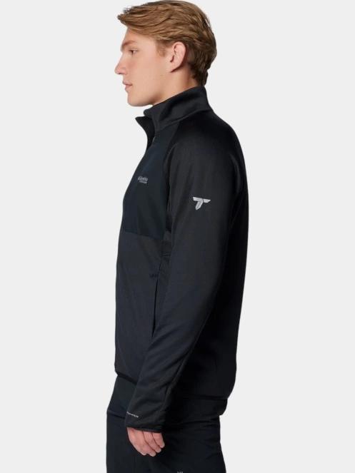 pulover polar pt. barbati Columbia Triple Canyon Grid Fleece Full Zip II negru 3
