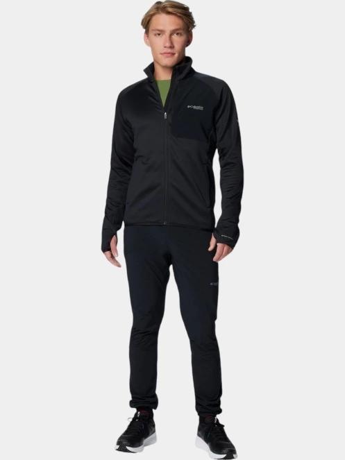 pulover polar pt. barbati Columbia Triple Canyon Grid Fleece Full Zip II negru 5